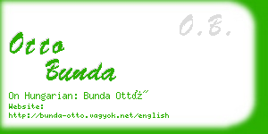 otto bunda business card